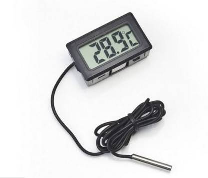 Stookin Digital Sensor LCD Wired Probe Electronic Mini Portable Pocket Thermometer Temperature Meter Test for Room Temperature fridges Freezer and Aquarium Indoor-Outdoor Industrial Laboratory Meter Electronic Hobby Kit Electronic Components Electronic Hobby Kit