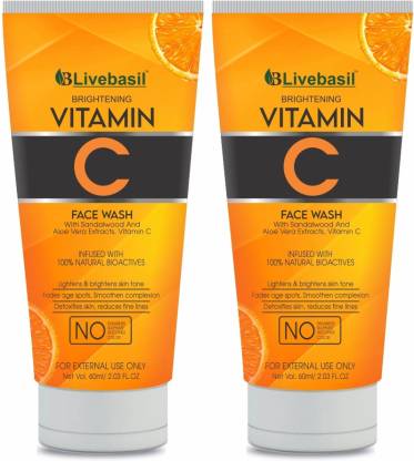 livebasil vitamin c face wash with aloe vera Face Wash