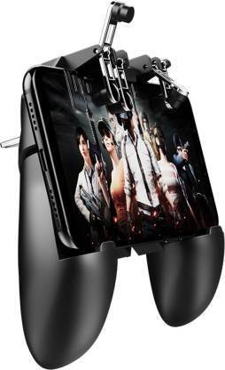 Aesopian Perfect Collection AK66 Stretchable Mobile Game Controller for PUBG Six Finger New Upgrade All-in-One Mobile Phone Triggers Controller Free Fire Button Joystick Compatiple for PU?G/ Mobile Fotnite, L1R1 Grip Gamepad Joystick Remote Shoot Aim Key Gamepad for All Smartphones Gaming  Gaming Accessory Kit