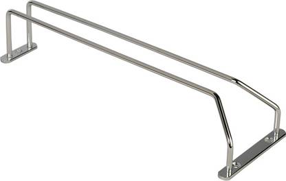 BTL Single Row Wine Glass Rack in Chrome Finish (Under Cabinet Wine Glass Holder) (Hanging Rack Wine Glass) (Goblet Storage Hanger) (Stemware Organizer) (Rack for Bar Kitchen) (WDA-GR-1) Iron Wine Rack