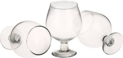 1st Time (Pack of 3) New Stylish & Designer Baverage Tumbler Multipurpose Clear Glass (Set Of 3)-GL38 Glass Wine Glass