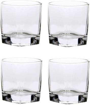 Somil (Pack of 4) New Stylish & Designer Baverage Tumbler Multipurpose Clear Glass -GL52 (Set Of 4) Glass Set Water/Juice Glass