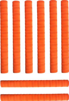 Raider Pack of 8 Orange Cricket Bat Grip Chevron