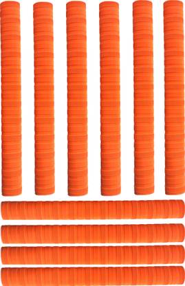 Raider Pack of 10 Orange Cricket Bat Grip Chevron