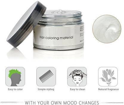 SHIMPY99 BEST SNOW WHITE HAIR COLOR WAX , WHITE , WHITE
