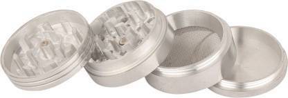 SCORIA Aluminium Inside Fitting Hookah Mouth Tip (Silver) Hand Muller Grinder