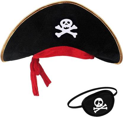 AIS Pirate Cap & Eye Patch For fancy Dress compitition