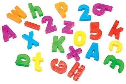 Educational Insights Magnetic Alphabet and Numbers, Set of 99 Uppercase Letters, Lowercase Letters, Numbers & Math Symbo