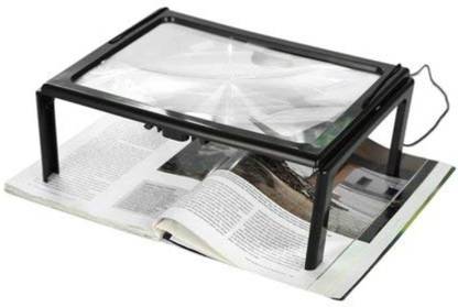 Breewell Magnifier A4 Full Page Large Hands-Free Magnifying Glass Lens for Reading 2.5 Magnifying Glass