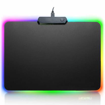 coolcold RGB Gaming Mouse pad | Modes Pads for Laptop with 14 LED Modes Mousepad | Anti-Skid, Anti-Slip Rubber Base Best for Wireless Mouse/PC/Desktop/Home/Office/Gaming (Small LED 30x25 cm) Non Slip Base Mousepad