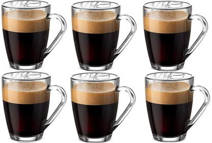 Star Work Coffee / Glass Coffee Clear Glass Coffee Hot Beverages - 220 ml / 6 pecs Glass Coffee Mug