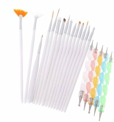 Shills Professional 20pcs Nail Art Design Dotting Painting Drawing UV Polish Brush Pen Tools Set Kit
