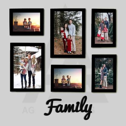 AG CRAFTS TM Wood Wall Photo Frame