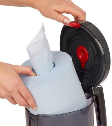 Kimberly Clark WypAll Reach Portable Wipes Dispenser 6221 - Center feed Wipes/Paper Towel Dispenser - 1 Unit - Wall Mountable/Table Top Jug Dispenser Wypall Paper Dispenser Paper Dispenser