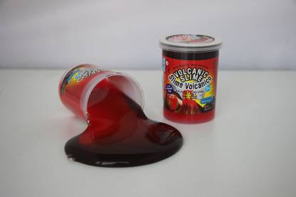 ALPHAVECTOR Slime Fire Volcano Slime Multicolor Putty Toy
