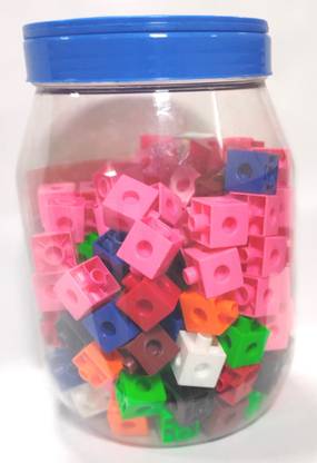 Aria Education Snap Cubes | Mathematics Counting Cubes | Interlocking Unifix Cubes Set of 150 Pcs