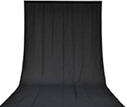 WELBORN 8X10 FT Black Lekera Cloth Backdrop Studio Photography Background Reflector