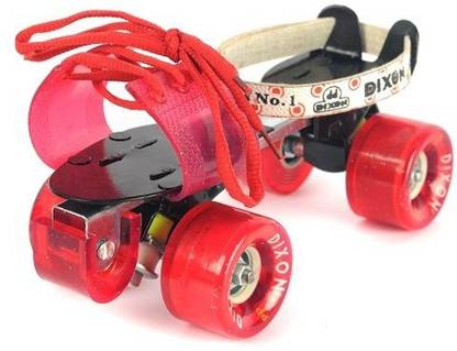 DIXON Adjustable Roller Skate with Screw Tightening Gun ; Roller Skate Quad Roller Skates - Size 7 UK