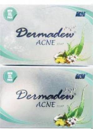 Dermadew एक्ने साबुन पुरुषों और महिलाओं के लिए 2 का पैक (
