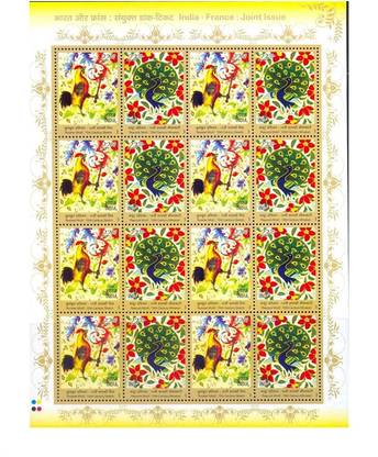 Phila Hub 2003 -India France Joint Issue SHEETLET MNH Condition Stamps