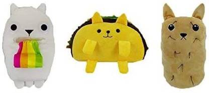 GS Exploding Kittens 6" Plush Set Tacocat Ralphing Rainbow Hairy Potato  - 4 inch