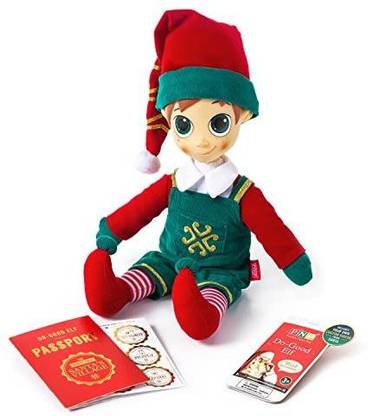 PBFA Portable North Pole Do-Good Elf Plush Toy with Personalized Video Messages from Santa  - 4.2 inch