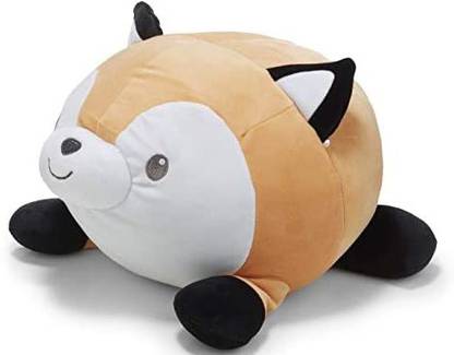 Kids Preferred Cuddle Pal Round Large Fox DusStuffed Animal Plush 11.5",  - 4 inch