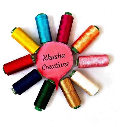 KHUSHA CREATIONS multicolor Thread