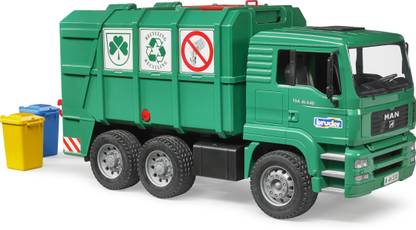 Bruder Man TGA Garbage Truck Green