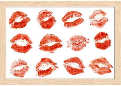 Lipstick Kiss Paper Print