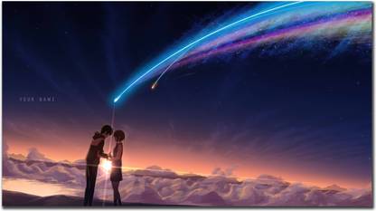Your Name Kimi no nawa Kataware Doki Meteor Scenery Full HD Anime Wall Poster Best Quallity 280 GSM Fine Art Print