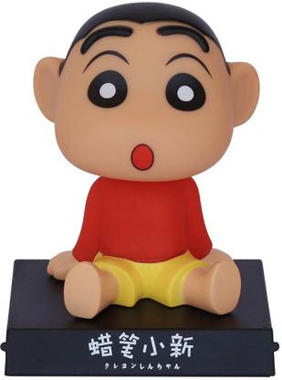 WHITE POPCORN Shinchan Cartoon Character action figure (Multicolor)