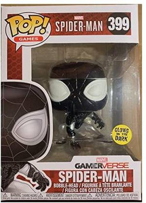 Funko Pop Games: Marvel Gameverse - Negative Spider-Man Glow in the Dark Collectible Figure,