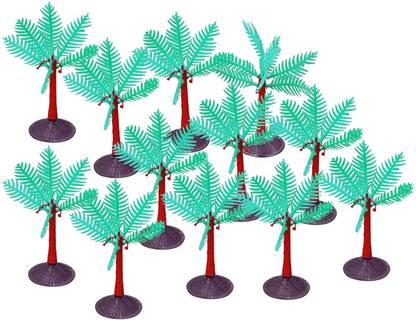 Msquare Supplies Artificial Mini Tree for 3-D Models, Project Making, Hobby Crafts, Bird Houses, Toys; Qty: 12pcs; Size 5 Inches (Approx.) : Coconut