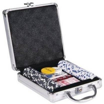 Bhatia Sports Royal poker game set 100 chips with luxury aluminium case