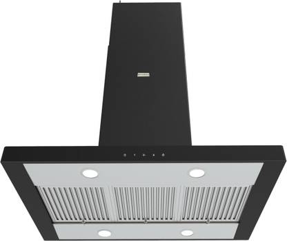 FABER Janus Isola BK 90 Ceiling Mounted Black 1000 CMH Chimney