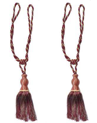 Homefab India Maroon Tassels