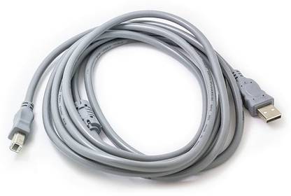GITRU Reversible USB 2.0 2 A 1.5 m High Speed Printer Cable Scanner Cable A Male to B Male for Laser , Inkjet, Thermal Printers 3 Meters