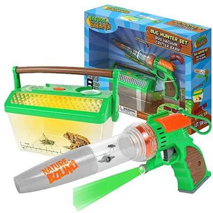 Nature Bound Bug Catcher Vacuum with Light Up Critter Habitat Case for Backyard Exploration - Complete Kit for Kids Includes Vacuum and Ca