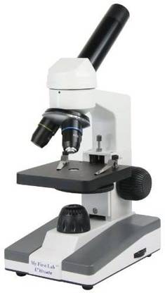 My First Lab Ultimate STEM Student Microscope â€“ Real Glass Optics, Adjustable Illumination, 40-400X Magnification, and Accessory Kit