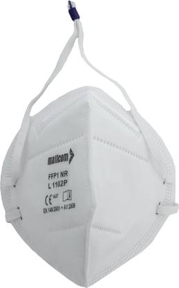 Mallcom L1102P White Half Mask 4 Ply FFP1 Face Mask Without valve with head loop face mask Non-Reusable