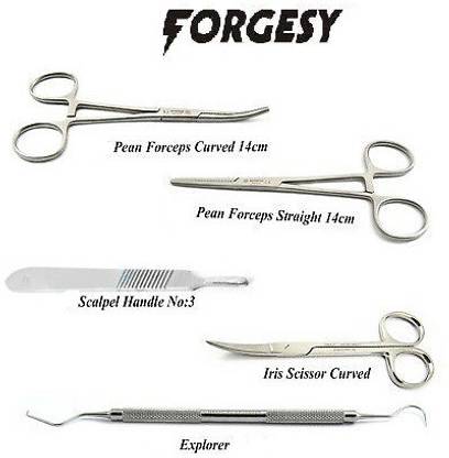 Forgesy 5 PCS. SURGICAL INSTRUMENT SET Medical Equipment Combo