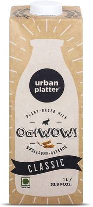urban platter OatWOW Classic, 1 Litre / 35.2fl.oz [Dairy-Free Oat Milk, Naturally Sweet and Creamy, Lactose-Free]