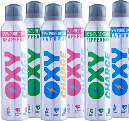 SAVIOUR Portable Oxygen Cylinder Respiratory Support For Health : Pack of 6 Portable Oxygen Can