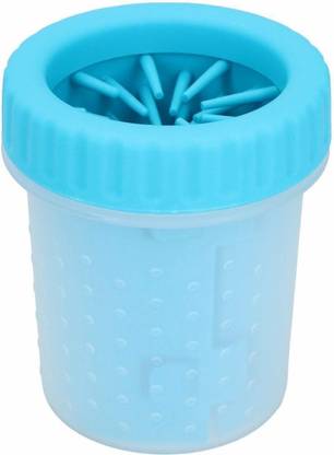 W9 MudBuster Silicon Plastic Portable Dog Paw Cleaner-Small Plain/ Bristle Brushes for  Dog & Cat