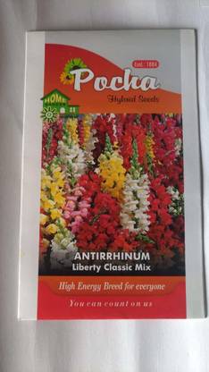 DIOART ® NBIR-456-ANTIRRHINUM/DOG Flower Seeds - Mix Color - F 1 Hybrid - Imported Seed