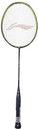 LI-NING G-TEK 68 GX Graphite Strung Badminton Racket Black, Green Strung Badminton Racquet