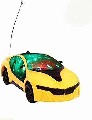 Just97 Battery Operated R/C Remote Control Fast Modern Race car Toy for Kids with 3D Light