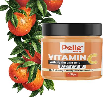 Pelle Beauty Natural Vitamin C Whitening Exfoliating Body Scrub _100gm Scrub