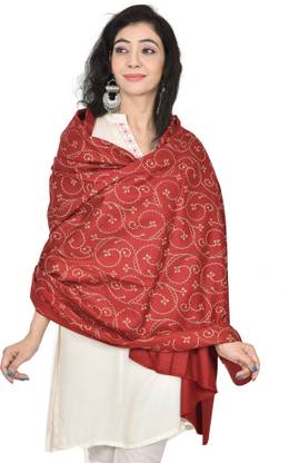 BAISA Pashmina, Wool Embroidered Women Shawl
